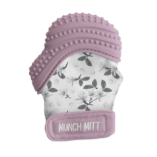 Munch Mitt - Mint Green - Triangles Pacifiers & Teethers Malarkey Kids Lilac Bloom