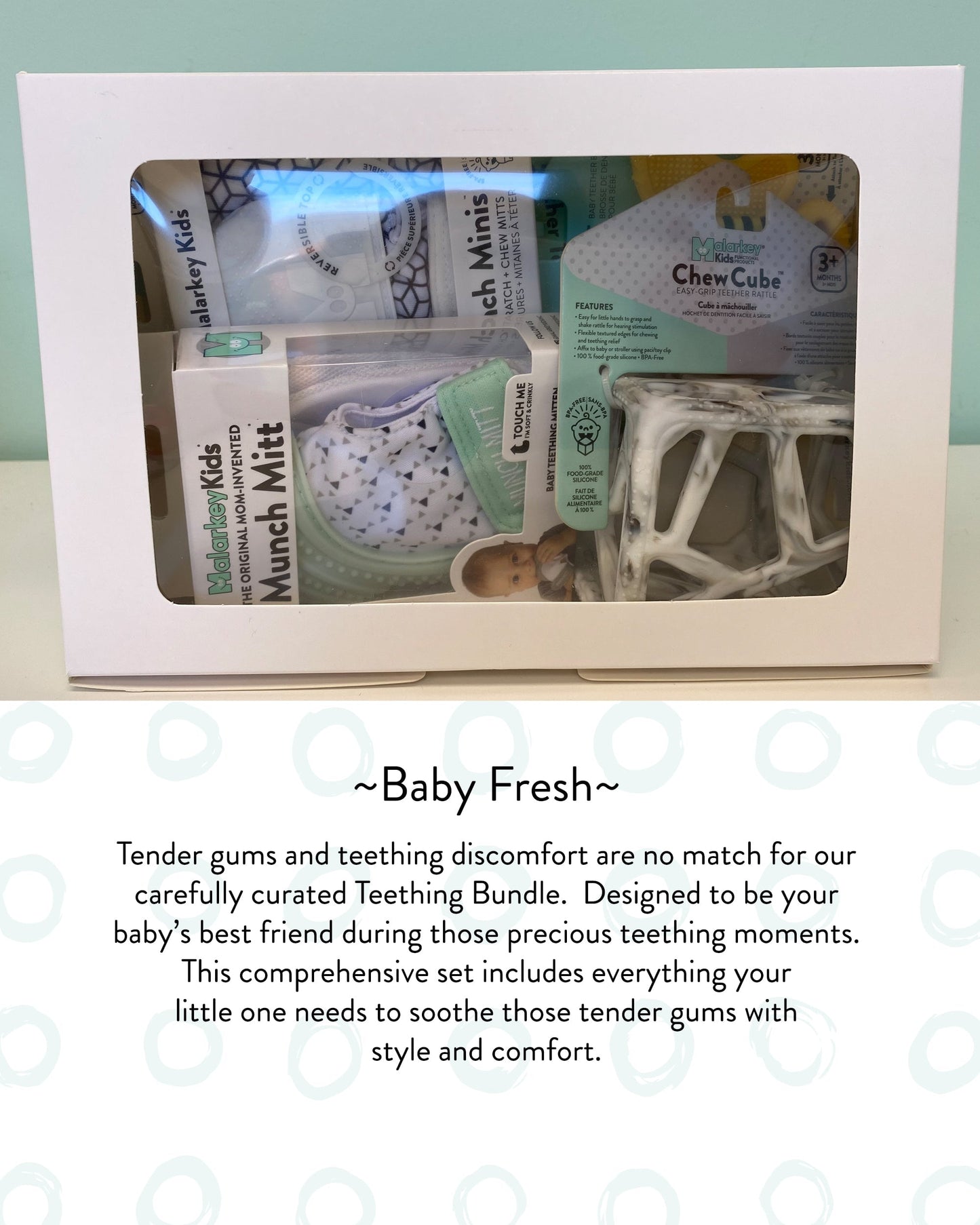 Teething Bundle Gift Pack - Baby Fresh Bundle Malarkey Kids