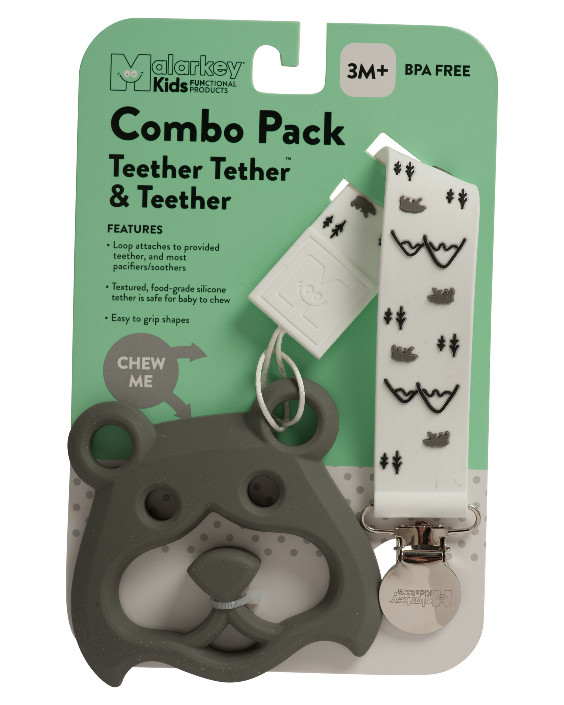 Teether Tether & Teether - Bear Mountain & Bear Teether Tether & Teether Malarkey Kids 