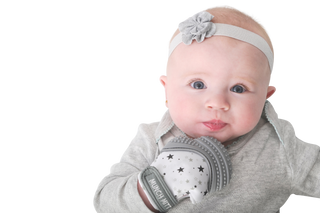 Munch Mitt - Grey - Stars Munch Mitt Malarkey Kids