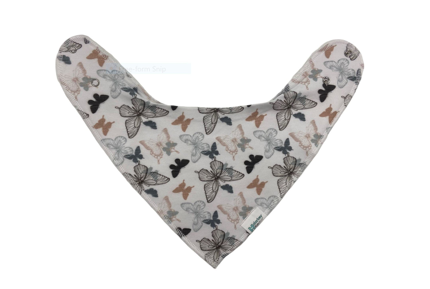 Dribble Bib - Butterflies/Pink Malarkey Kids 