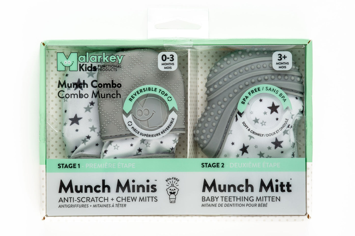 Munch Minis Combo - Grey Stars Malarkey Kids 