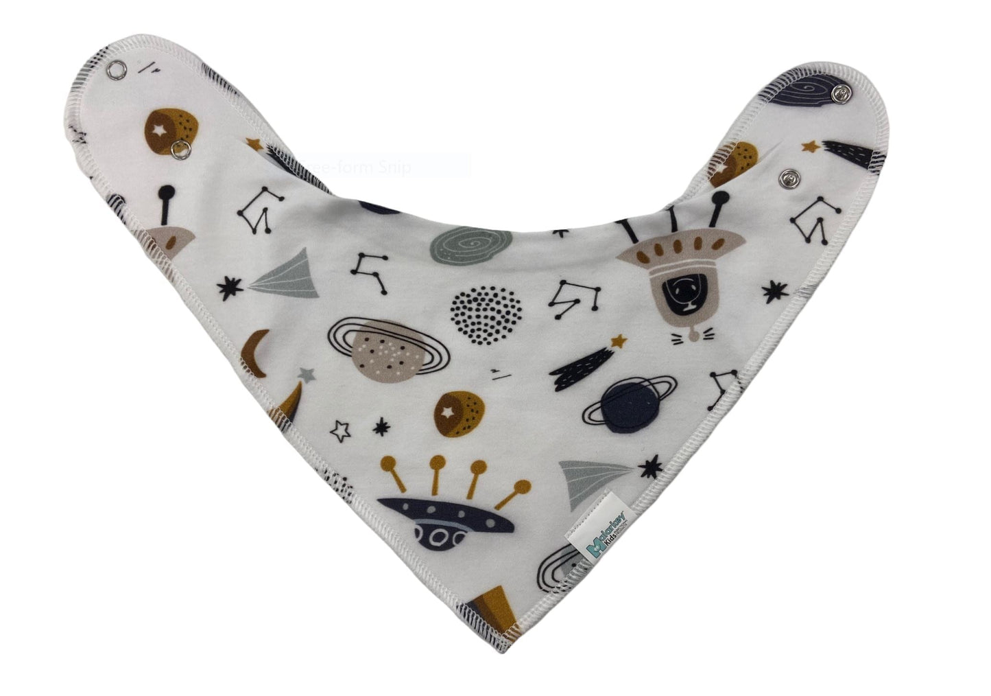 Dribble Bib - Outer Space/Light Blue Malarkey Kids 