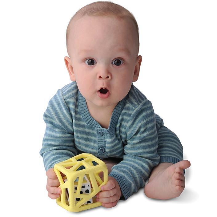 Chew Cube - Yellow Chew Cube Malarkey Kids