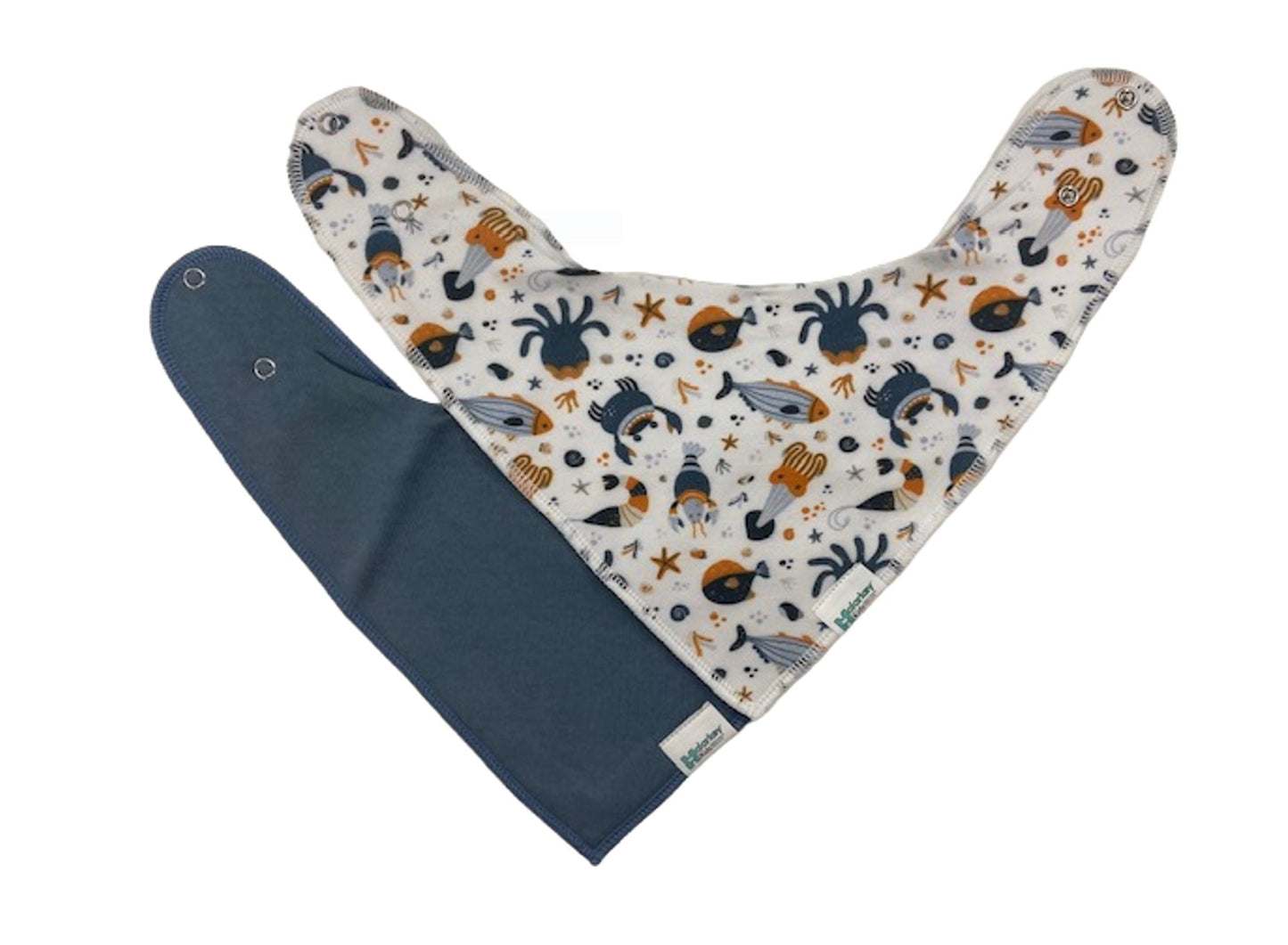 Dribble Bib - Under the Sea/Dark Blue Malarkey Kids 