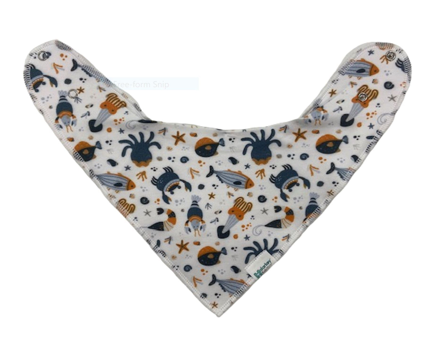 Dribble Bib - Under the Sea/Dark Blue Malarkey Kids 