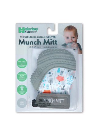 Munch Mitt- Grey Fox Pacifiers & Teethers Malarkey Kids 