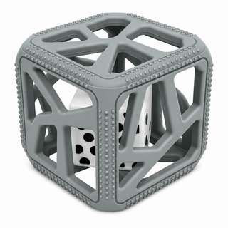 Chew Cube - Dark Grey Pacifiers & Teethers Malarkey Kids 