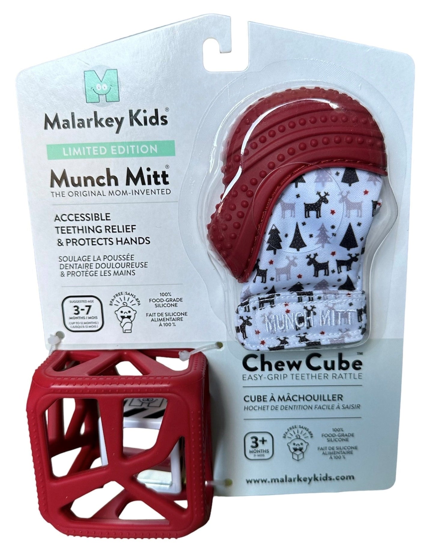 Limited Edition Holiday Gift Pack - Red Chew Cube Malarkey Kids 