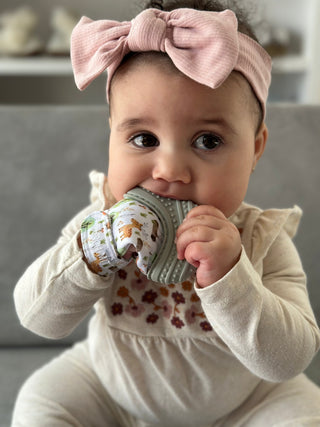 Munch Mitt- Grey Woodland Pacifiers & Teethers Malarkey Kids 