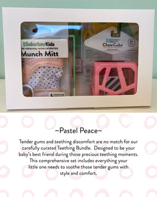 Teething Bundle - Pastel Peace Bundle Malarkey Kids 
