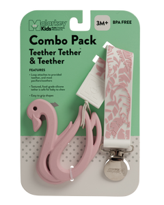 Teether Tether & Teether - Feather & Swan Teether Tether & Teether Malarkey Kids 