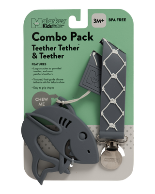 Teether Tether & Teether - Nautical & Baby Shark Teether Tether & Teether Malarkey Kids 
