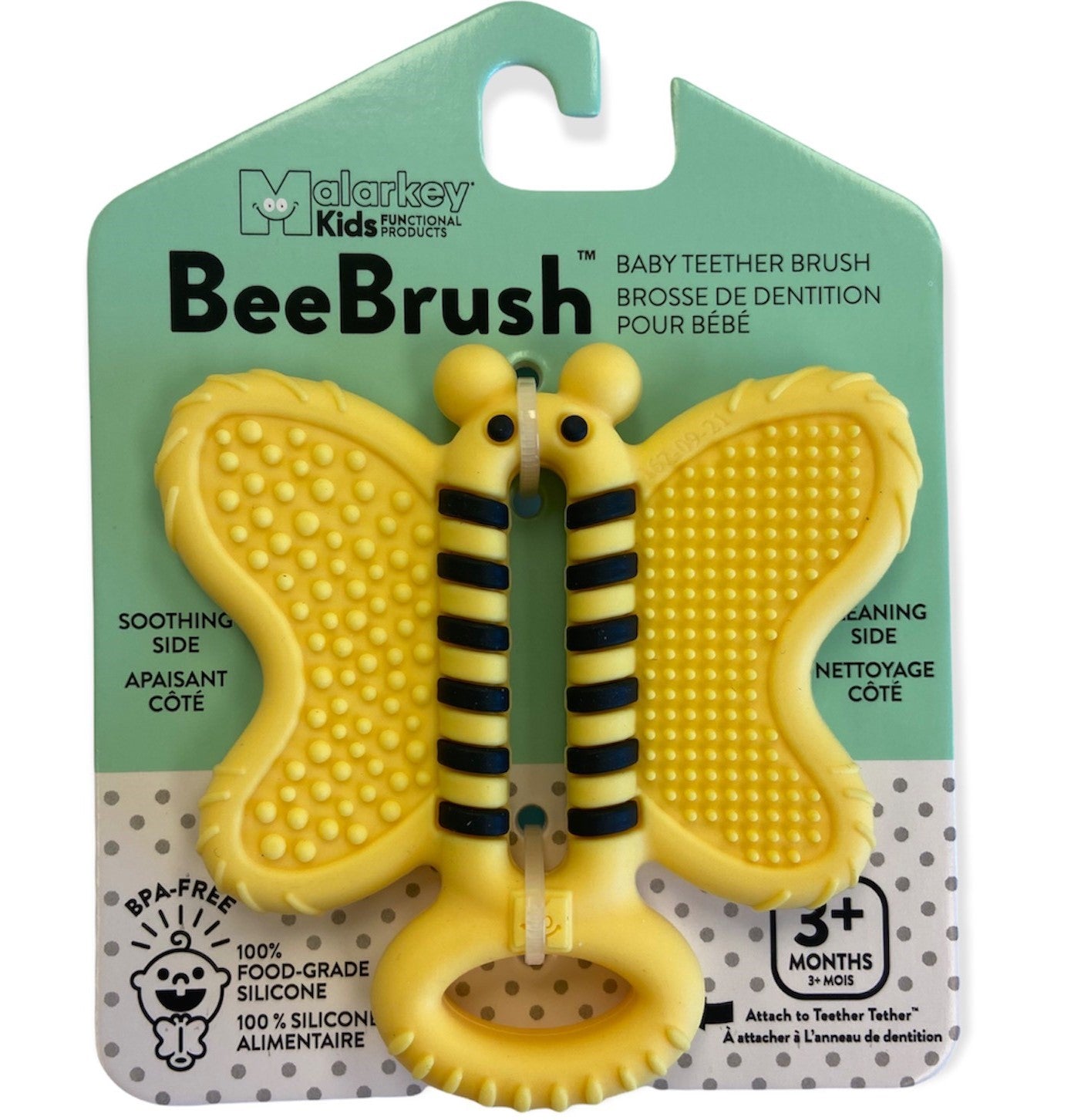 BEE BRUSH - Baby Teether Brush Teether Toothbrush Malarkey Kids 