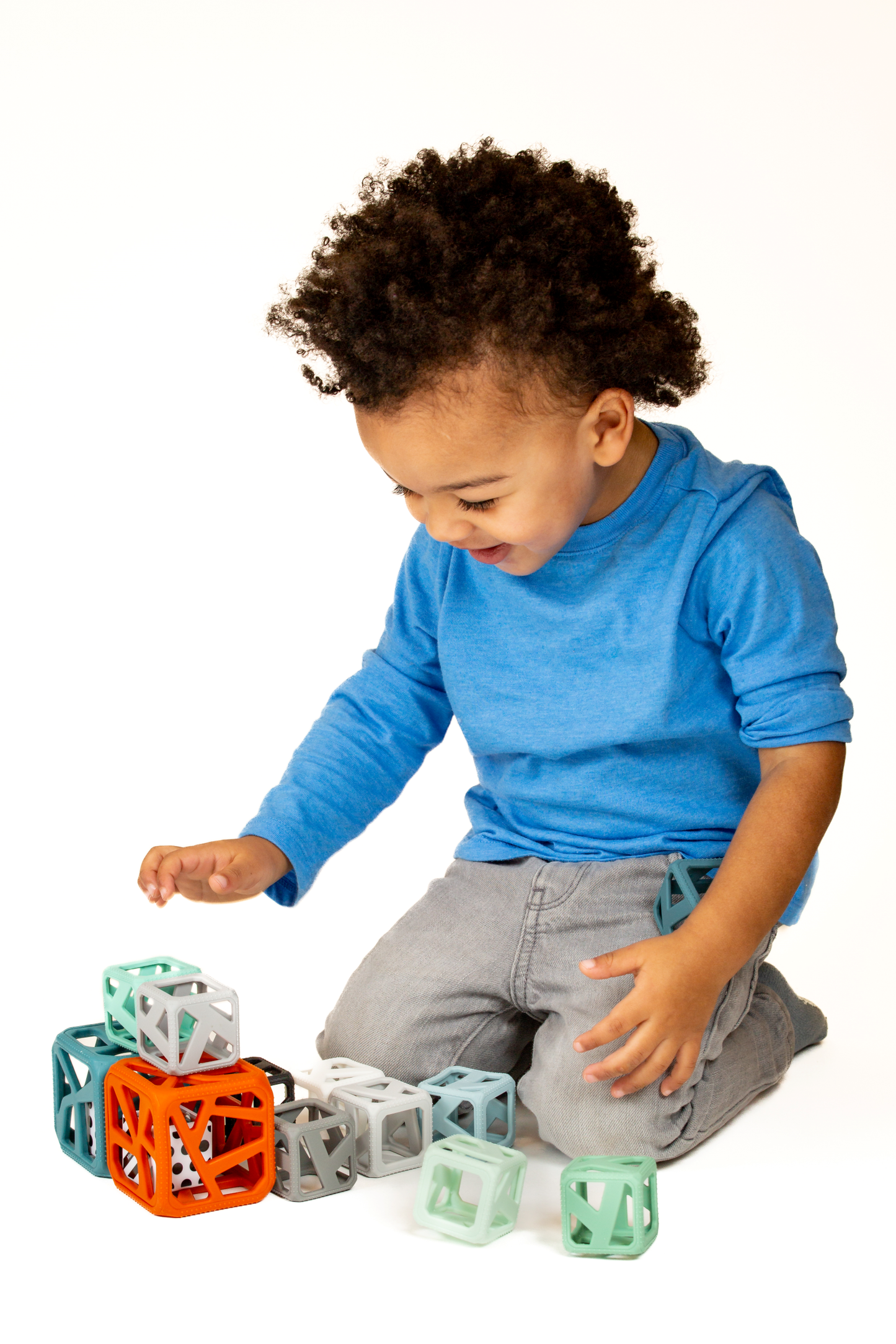 Stack N Chew - Mini Cubes - Monochrome Stack N Chew Malarkey Kids 