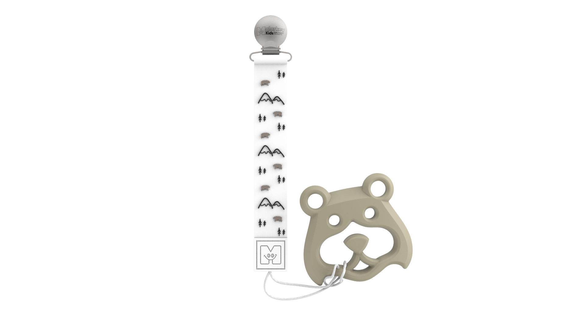 Teether Tether & Teether - Bear Mountain & Bear Teether Tether & Teether Malarkey Kids 
