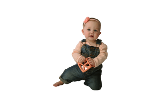 Chew Cube - Peachy Pink Chew Cube Malarkey Kids 