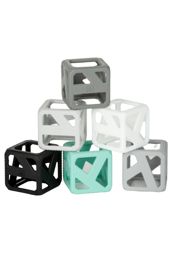 Stack N Chew - Mini Cubes - Monochrome Stack N Chew Malarkey Kids 