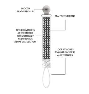 TEETHER TETHER - ZIGZAG Teether Tether Malarkey Kids 