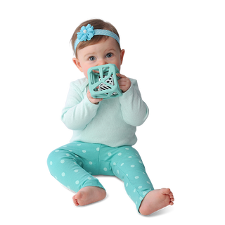 Chew Cube - Mint Green Chew Cube Malarkey Kids 