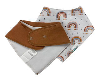 Dribble Bib - Rainbow/Terracotta Malarkey Kids 