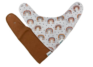 Dribble Bib - Rainbow/Terracotta Malarkey Kids 